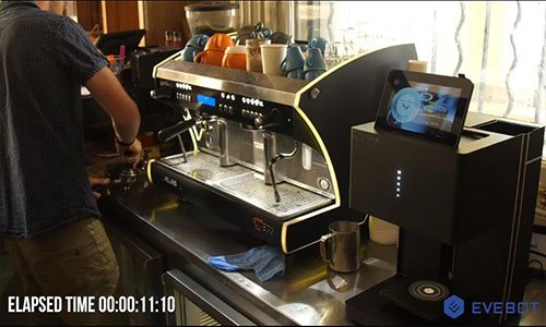 咖啡拉花机计时测试-精彩视频