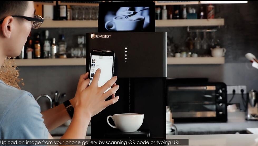 亿瓦咖啡拉花机演示视频-奇诺拉花机个性定制拉花图案